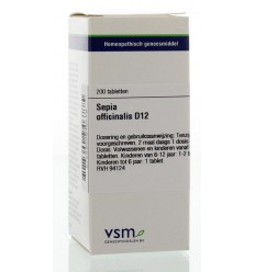 VSM Sepia officinalis D12 200 tabletten