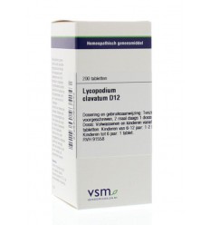 Artikel 4 enkelvoudig VSM Lycopodium clavatum D12 200 tabletten