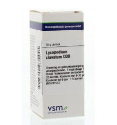 Artikel 4 enkelvoudig VSM Lycopodium clavatum D30 10 gram kopen