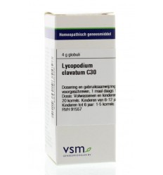 Artikel 4 enkelvoudig VSM Lycopodium clavatum C30 4 gram kopen