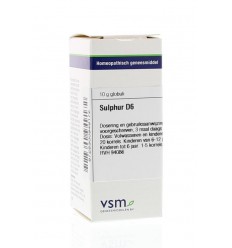 VSM Sulphur D6 10 gram globuli