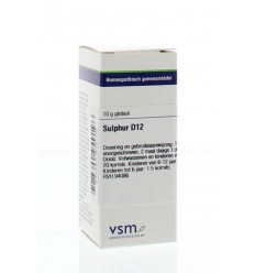 VSM Sulphur D12 10 gram globuli
