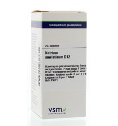 Artikel 4 enkelvoudig VSM Natrium muriaticum D12 200 tabletten