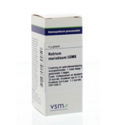 VSM Natrium muriaticum 50MK 4 gram globuli