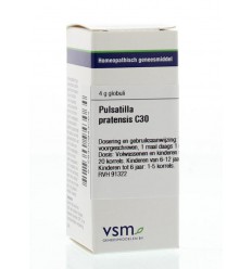 VSM Pulsatilla pratensis C30 4 gram globuli