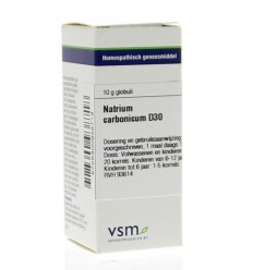 VSM Natrium carbonicum D30 10 gram globuli
