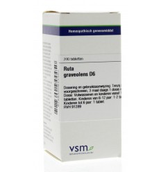 VSM Ruta graveolens D6 200 tabletten