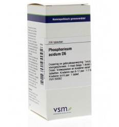 Artikel 4 enkelvoudig VSM Phosphoricum acidum D6 200 tabletten