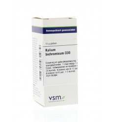 Artikel 4 enkelvoudig VSM Kalium bichromicum D30 10 gram kopen