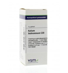 VSM Kalium bichromicum C30 4 gram globuli