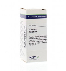 Artikel 4 enkelvoudig VSM Plantago major D6 10 gram kopen