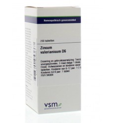 Artikel 4 enkelvoudig VSM Zincum valerianicum D6 200 tabletten
