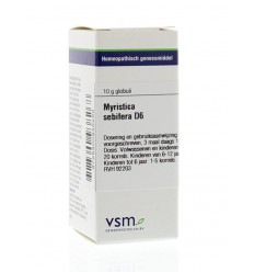 VSM Myristica sebifera D6 10 gram globuli