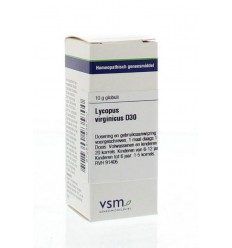 VSM Lycopus virginicus D30 10 gram globuli