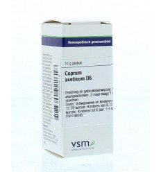 Artikel 4 enkelvoudig VSM Cuprum aceticum D6 10 gram kopen