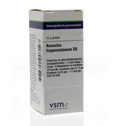 VSM Aesculus hippocastanum D6 10 gram globuli