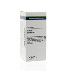 VSM Ginkgo biloba D6 200 tabletten