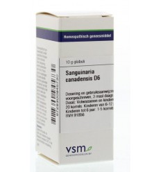 VSM Sanguinaria canadensis D6 10 gram globuli