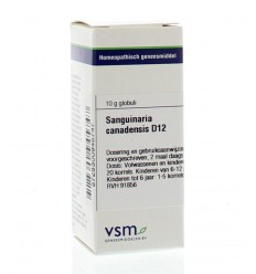 VSM Sanguinaria canadensis D12 10 gram globuli