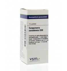 VSM Sanguinaria canadensis D30 10 gram globuli
