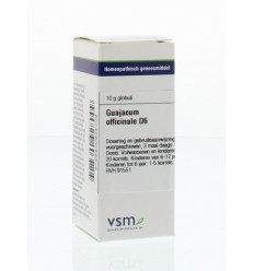 VSM Guajacum officinale D6 10 gram globuli