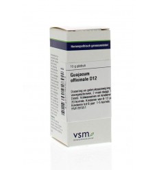 VSM Guajacum officinale D12 10 gram globuli