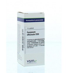 VSM Guajacum officinale D30 10 gram globuli