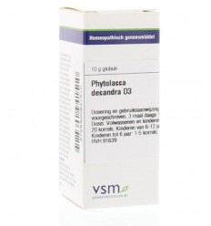 Artikel 4 enkelvoudig VSM Phytolacca decandra D3 10 gram kopen