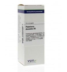 Artikel 4 enkelvoudig VSM Phytolacca decandra D6 20 ml kopen