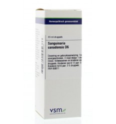 Artikel 4 enkelvoudig VSM Sanguinaria canadensis D6 20 ml kopen