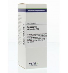 Artikel 4 enkelvoudig VSM Sarsaparilla officinalis D12 20 ml