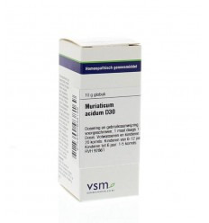 Artikel 4 enkelvoudig VSM Muriaticum acidum D30 10 gram kopen