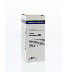 VSM Ferrum metallicum D30 10 gram globuli