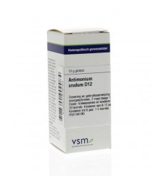 VSM Antimonium crudum D12 10 gram globuli