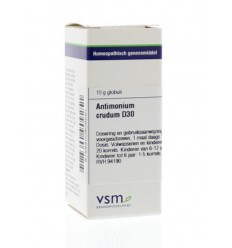 VSM Antimonium crudum D30 10 gram globuli