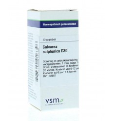 Artikel 4 enkelvoudig VSM Calcarea sulphurica D30 10 gram kopen