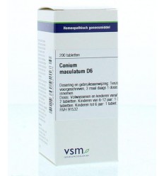 Artikel 4 enkelvoudig VSM Conium maculatum D6 200 tabletten