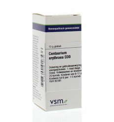 Artikel 4 enkelvoudig VSM Centaurium erythraea D30 10 gram kopen