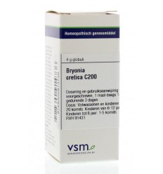 VSM Bryonia cretica (alba) C200 4 gram globuli