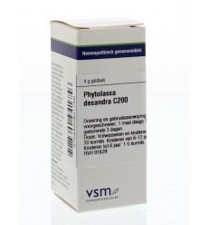 VSM Phytolacca decandra C200 4 gram globuli