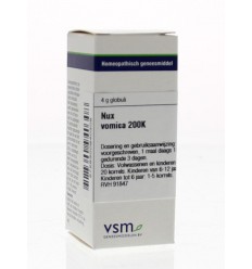 Artikel 4 enkelvoudig VSM Nux vomica 200K 4 gram kopen