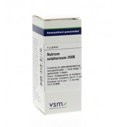 VSM Natrium sulphuricum 200K 4 gram globuli