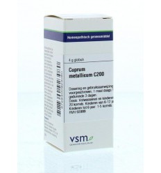 Artikel 4 enkelvoudig VSM Cuprum metallicum C200 4 gram kopen