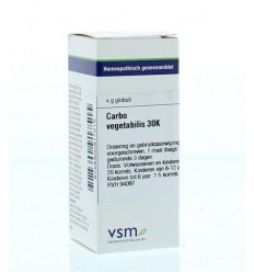 VSM Carbo vegetabilis 30K 4 gram globuli