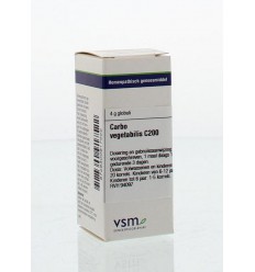 VSM Carbo vegetabilis C200 4 gram globuli