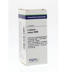 VSM Lachesis mutus 200K 4 gram globuli