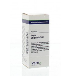 Artikel 4 enkelvoudig VSM Sepia officinalis 30K 4 gram kopen