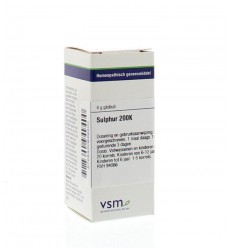 VSM Sulphur 200K 4 gram globuli