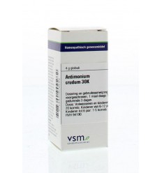 Artikel 4 enkelvoudig VSM Antimonium crudum 30K 4 gram kopen