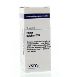VSM Hepar sulphur D30 10 gram globuli